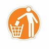 Afval Stickers pictogrammen
