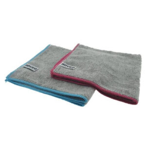 ROVEQ Microvezeldoek 40x40cm – grijs met gekleurde rand