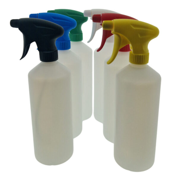 Lege sprayflacon 750ml - diverse kleuren