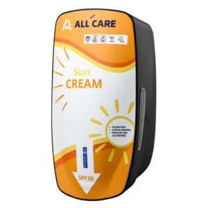 Zonnebranddispenser 800 ml POUCH – Veilig en hygiënisch zonbescherming aanbieden