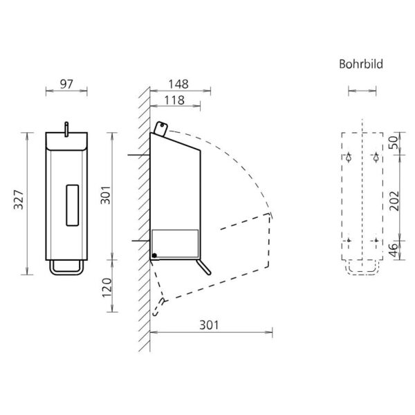 Zeepdispenser 1200 ml RVS anti-fingerprint coating - SanTRAL - Afbeelding 2