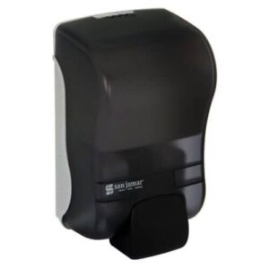Foamzeepdispenser 900ml navulbaar kunststof mat zwart- San Jamar