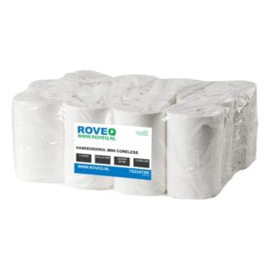 Handdoekrol mini coreless 1 laags 120mtr 12rol cellulose