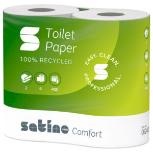 Satino ECO Toiletpapier 2laags-400 vel – Zacht Sterk en Duurzaam 40 Rollen